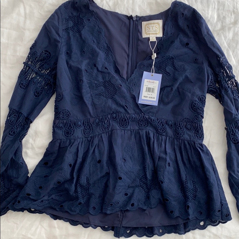 Sail to Sable NWT Navy Top